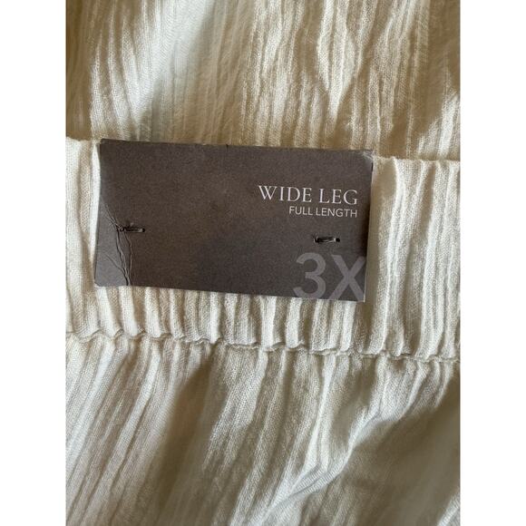 Soft Surroundings 3x Full Length Wide Pants Beachy Relaxed Light Airy Vacation - Picture 3 of 8